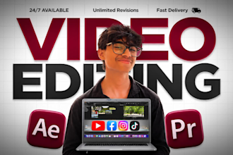do youtube video editing, talking head, vsl video editing