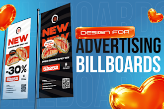 design billboard, unique and modern layouts that bring sales