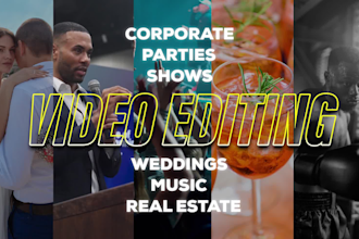 do professional video editing for events and weddings