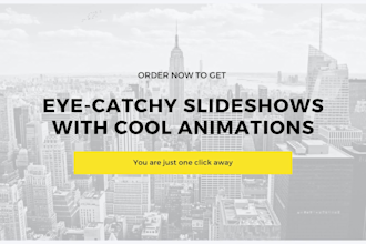 do stunning slideshow video and presentation