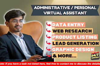 do your administrative and personal virtual assistant tasks