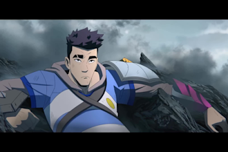 do 2d music video 2d cartoon video animated short film anime fighting, meme coin