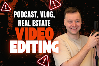 do podcast video editing or be your vlog editor