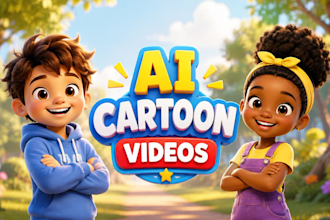 make ai animation videos, ai kids animated stories, ai 3d cartoon videos