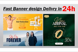 design shopify banner, header, hero image for your website