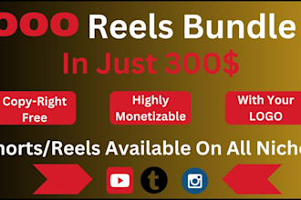 create 1000 viral youtube shorts instagram reels and tiktok videos