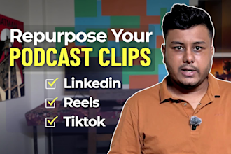 repurpose your podcast into linkedin and social clips