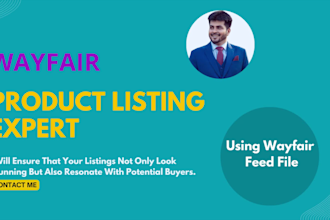 create and optimize product listings on wayfair
