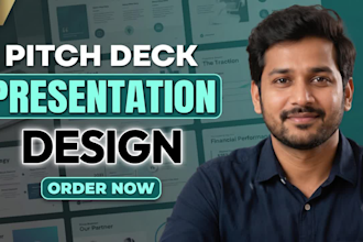 design modern presentation slides and pitch decks