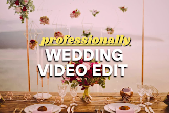 edit cinematic wedding and family travel video