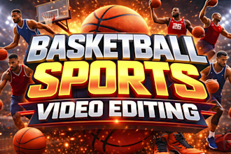 do basketball video editing and nba sports highlight reel editing