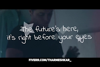 make a beautiful animated lyric video for your song