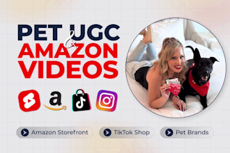 create female dog, pet ugc and amazon shoppable videos