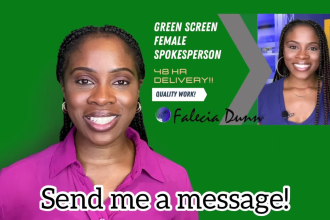 be your green screen video spokesperson