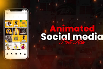 create social media animated ads, facebook post, instagram ads