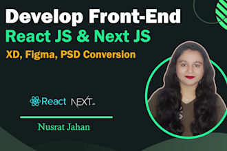 do frontend web development with next js, HTML, CSS, typescript
