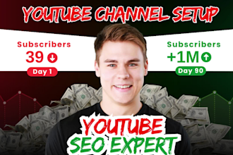 create and optimize a nishes based youtube channel