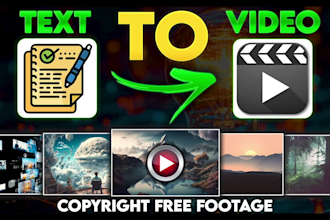 turn your script or article into video using stock footages