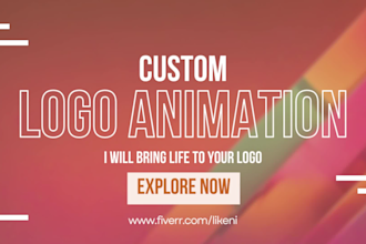 animate logo for you