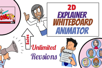 create doodle whiteboard animation explainer video in 24 hrs