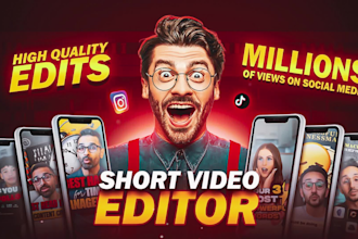 edit tiktok, reels, and yt shorts video professionally