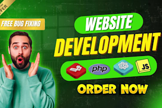 develop dynamic websites as a full stack laravel expert