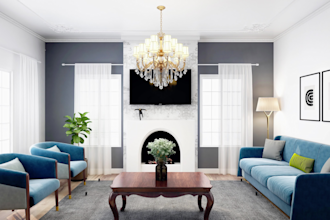 do professional interior design, 3d video and render