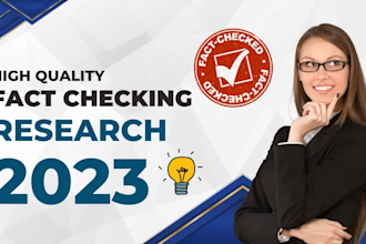 do expert fact checking for research and businesses