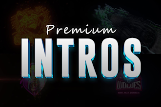 design premium intro, outro, and subscribe button