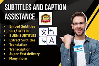 add professional synced subtitles or captions to your videos