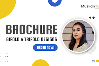create marketing corporate digital bifold brochures and trifold brochures
