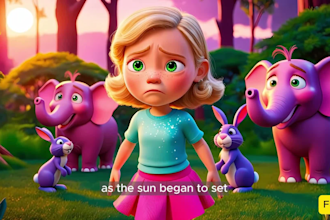 create ai animation story, ai video art, 3d cartoon for kids