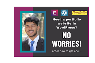 build portfolio website in wordpress