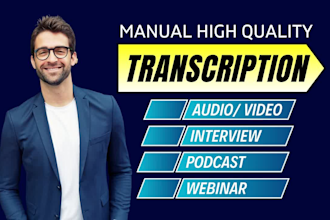 professionally transcribe audio, video transcriptions