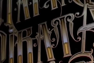 draw custom blackletter logo and monogram in gothic style