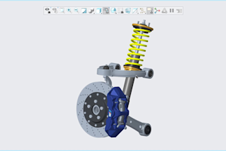 create 3d models and assemblies in PTC creo cad