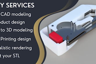 create cad 3d design, 2d to 3d, prototype product design using fusion 360