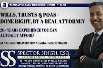 draft your will, power of attorney, or trust with attorney coaching