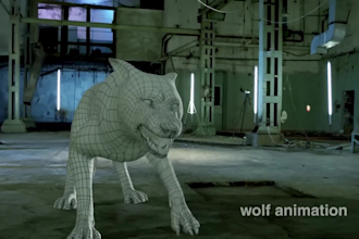 create 3d creature horror animation and animal vfx compositing