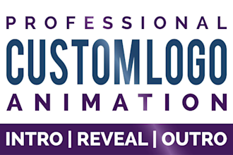 professional custom logo intro animation reveal and outro video
