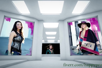 create watercolor paint slideshow intro or promo video