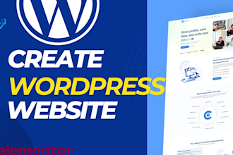 create responsive wordpress website using elementor