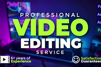 be your professional youtube video editor and cutter
