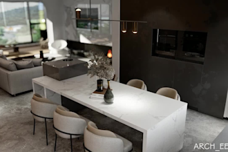 do realistic modern interior design rendering 3d walkthrough