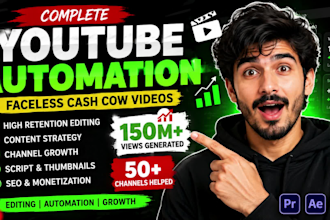 create and edit videos for your youtube automation faceless channels