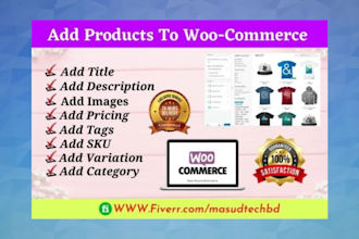 add woocommerce product listing and content uploads