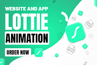 can do lottie animation, website animation and motion graphics