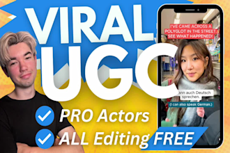create scripted ugc content for your product, ad, brand promotion