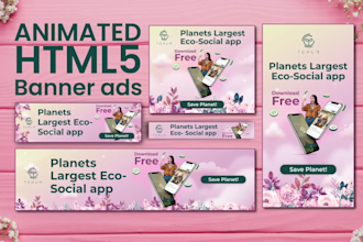 design HTML5 animated banner ads for google display network