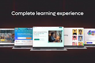 develop a custom lms elearning platform and online course website